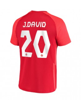 Moški Nogometna dresi replika Kanada Jonathan David #20 Domači SP 2022 Kratek rokav